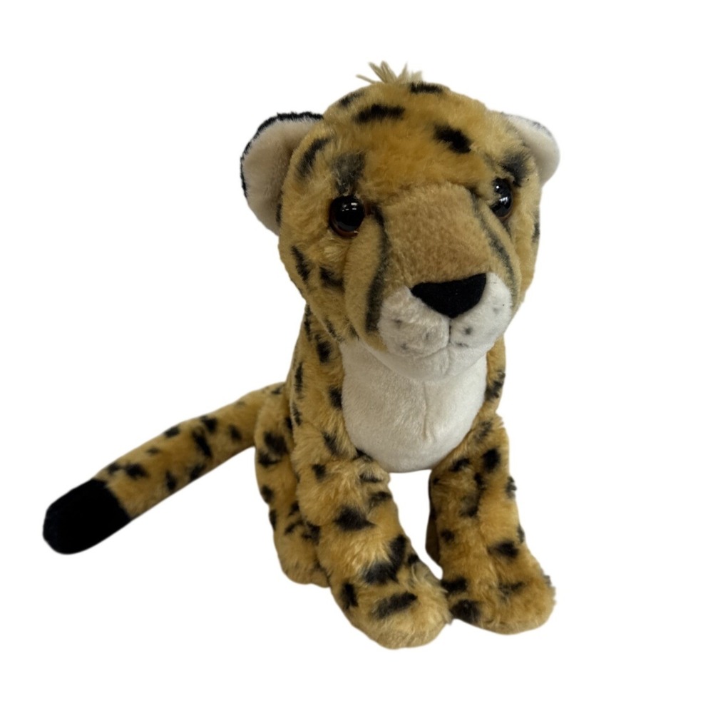 Wild Republic Cheetah Plush Stuffed Animal Toy Realistic 10 Inch Sitting